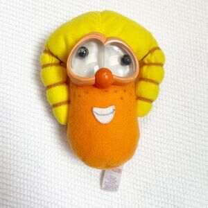 Vintage Fisher Price Veggie Tales Laura Carrot 5" Stuffed Plush rattle